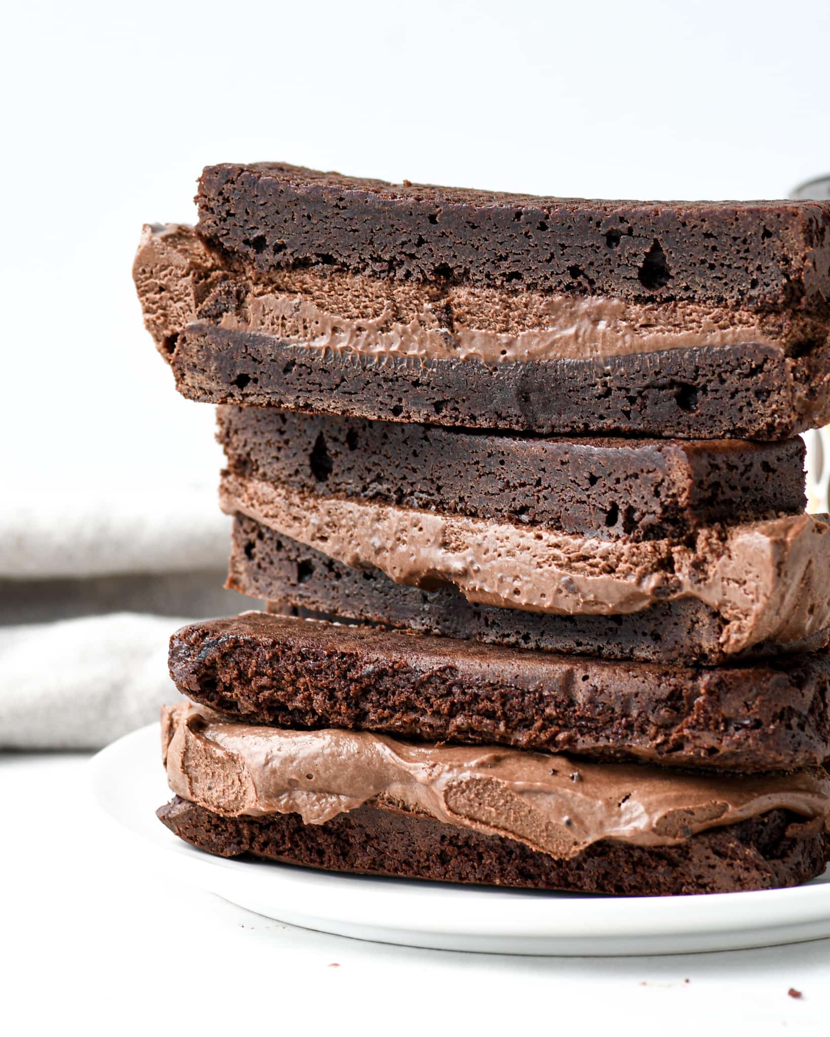 Brownie Nutella Ice Cream Sandwiches