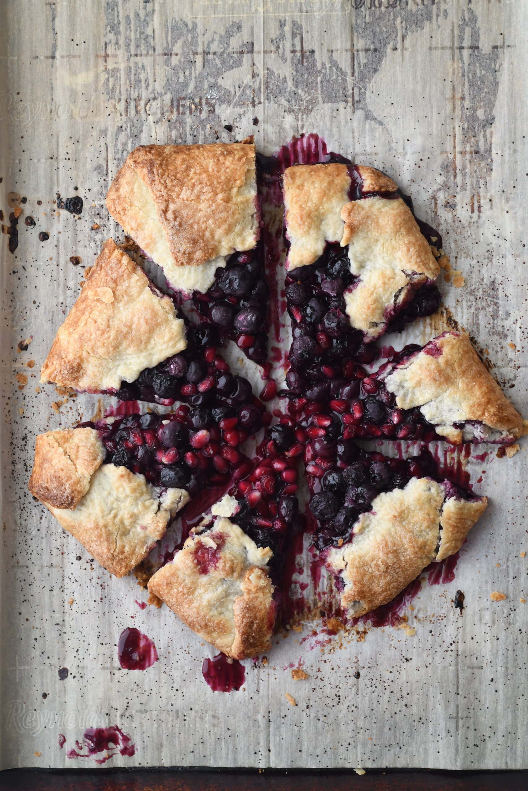 Blueberry Pomegranate Galettes Buttermilk by Sam