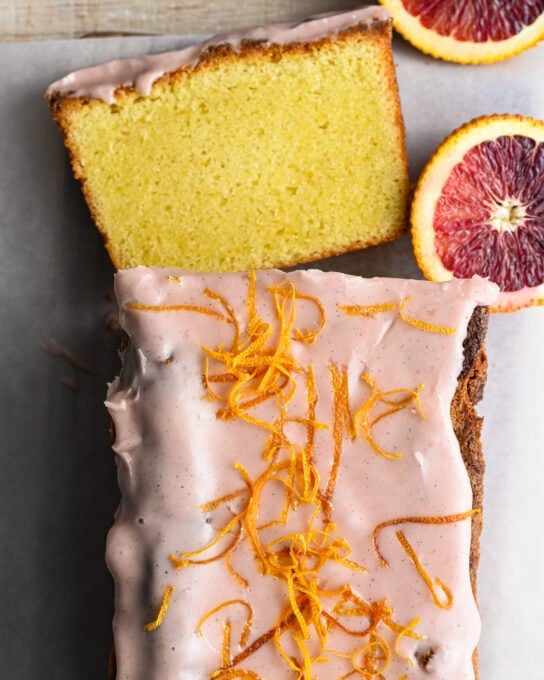 blood orange pound cake