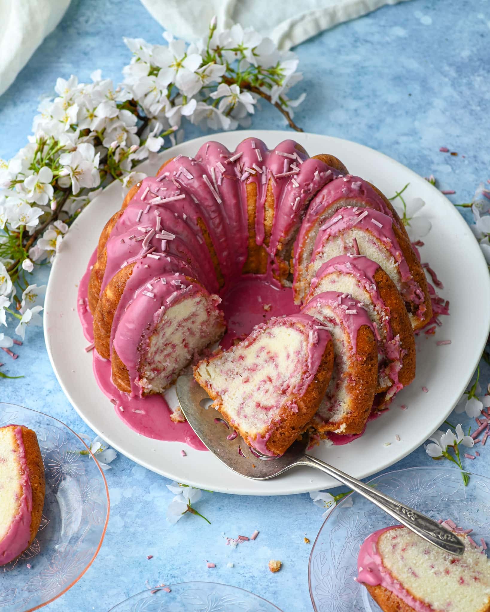 Cherry Blossom Bundt Cake