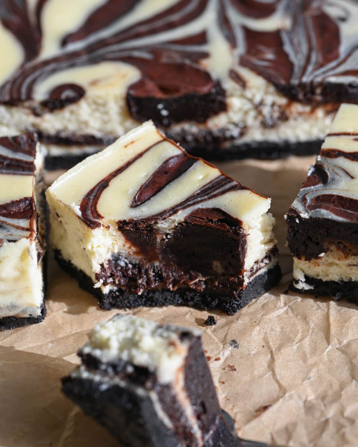 Brownie Batter Cheesecake Bars