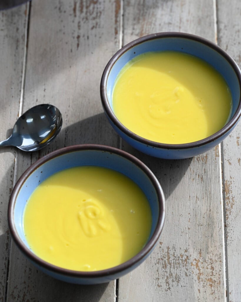 homemade lemon pudding